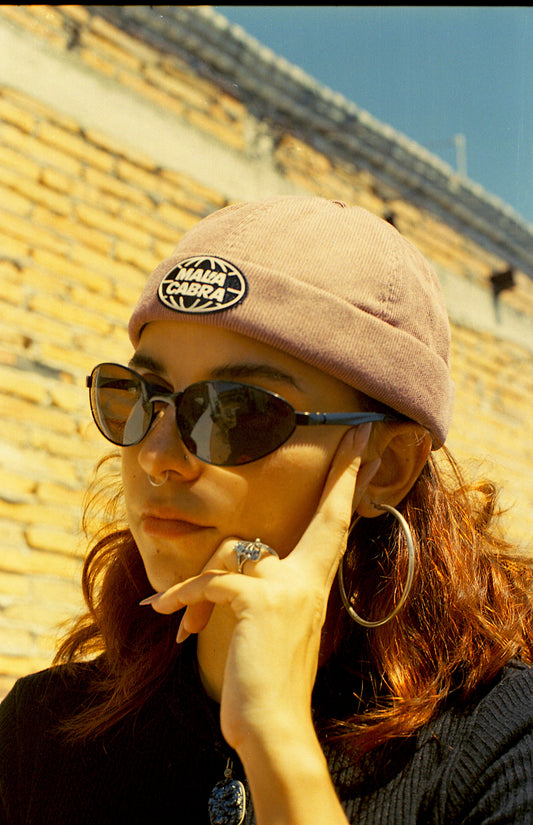 Mala Cabra World Wide Skull Cap, Rosa