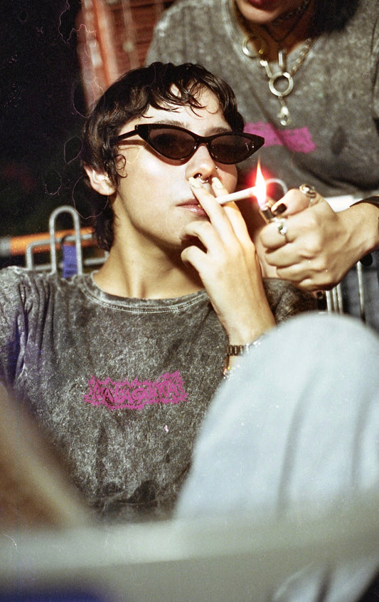 Playera Acid Wash, Sensorialmente Despiertos, Gris