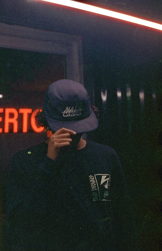 Five Panels Cap / Mala Cabra Logo, Azul Marino