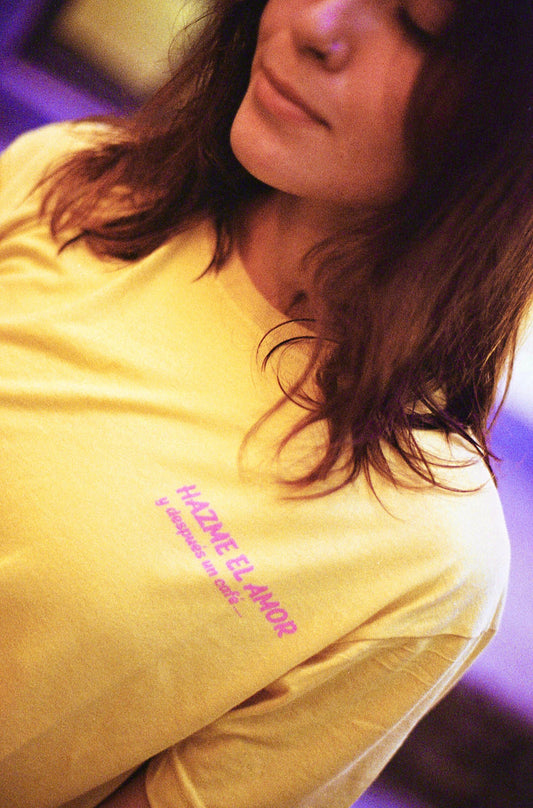 Playera "Hazme el Amor y despues un Café"